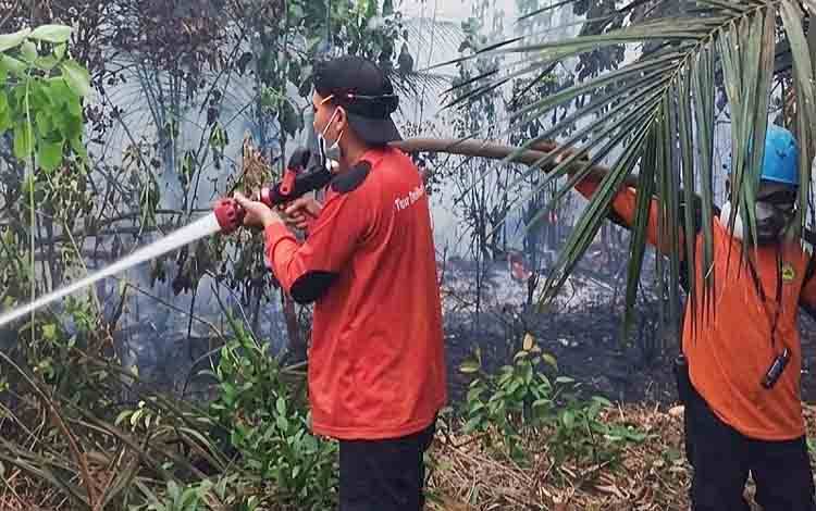 Karhutla di Desa Wuran Barito Timur Berhasil Dipadamkan, Bara Api Masih Tersisa