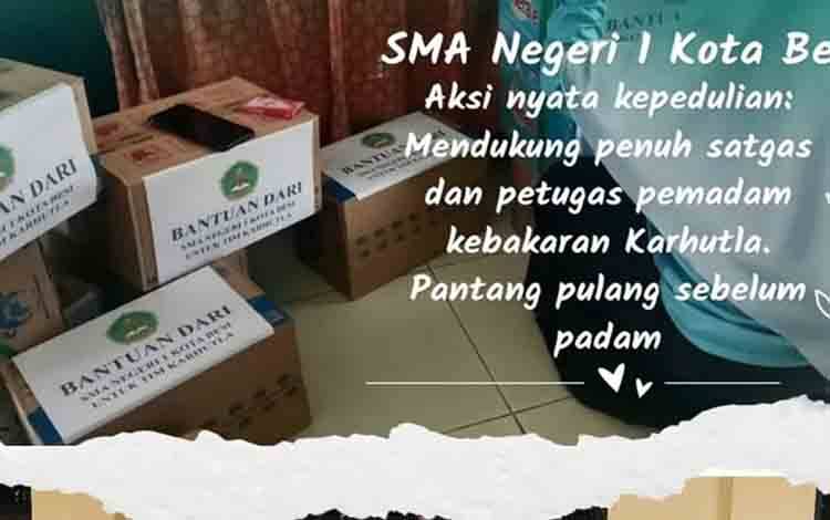 Aksi Sosial SMAN 1 Kota Besi Jadi Wujud Pendidikan Karakter Murid