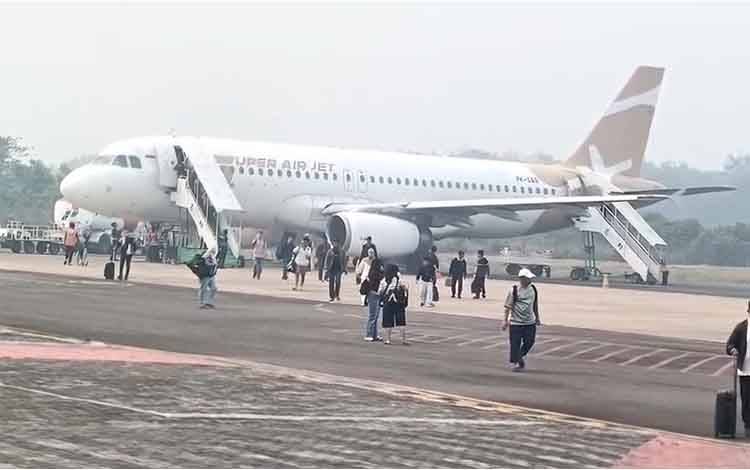 27 Penerbangan di Bandara H Asan Sampit Terdampak Karhutla