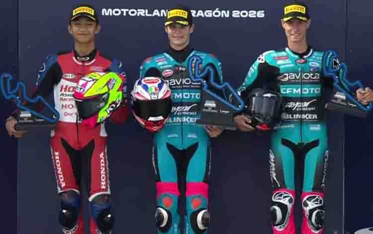 Kiandra Rebut Posisi Kedua Balapan Pertama Moto3 Junior