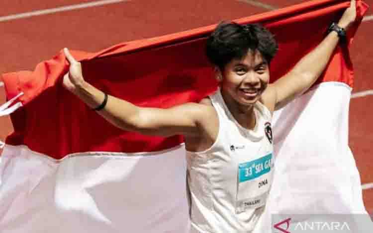 Dina Finis Urutan ke-5 Final Lari Gawang 100 Meter Asian Games