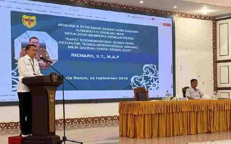Sekda Gumas Tekankan Perangkat Daerah Berkomitmen Menyelesaikan Inventarisasi Aset Tanah