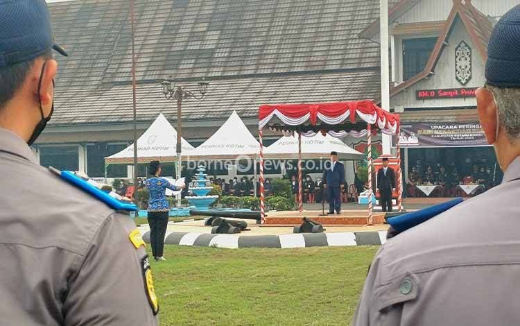 Pemkab Kotim Peringati Hari Kesaktian Pancasila di Tengah Kabut Asap