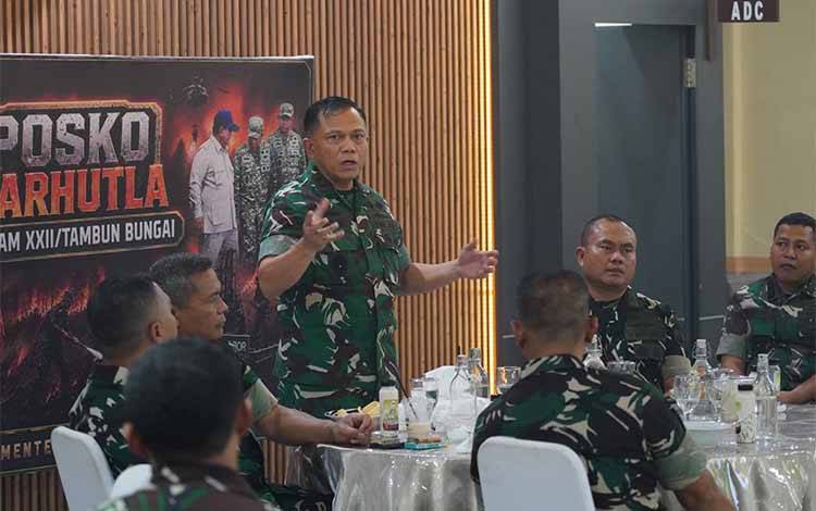 Karhutla Jadi Perhatian Pangdam XXII/Tambun Bungai, Pencegahan Diminta Sampai ke Wilayah Binaan