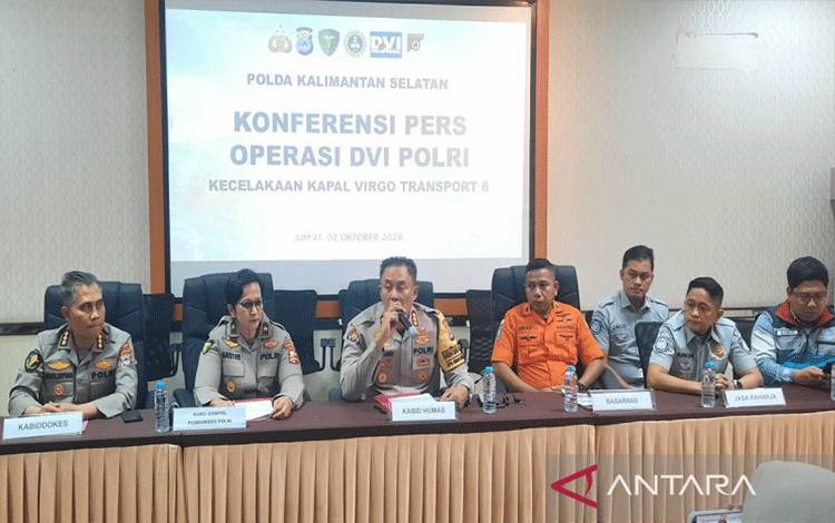 DVI Polda Kalsel Sampaikan Identitas 12 Korban Kapal Virgo