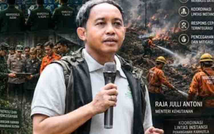 Menhut ke Kotim Hanya Melintas, Harapan Warga untuk Penanganan Karhutla Tertunda