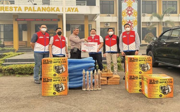 Pertamina Bantu Sarpras Penanganan Karhutla di Palangka Raya