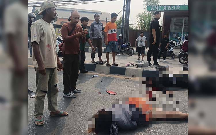 2 Pemotor Meninggal Dunia Usai Laka Maut di Handil Bakti