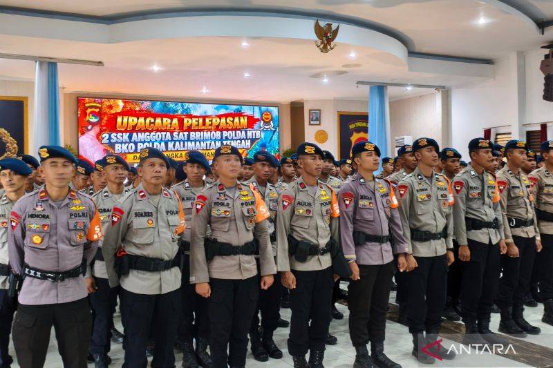 200 Brimob dari NTB Dikirim Bantu Tangani Karhutla di Kalteng