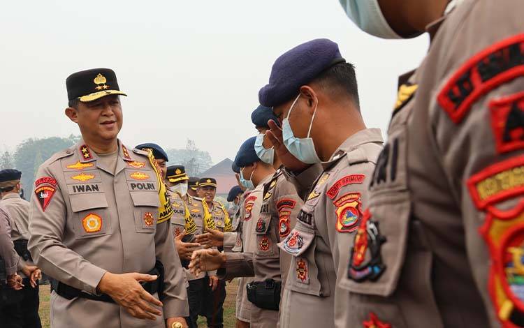 200 Personel Brimob BKO NTB Tiba di Kalteng, Disebar ke 6 Wilayah Karhutla
