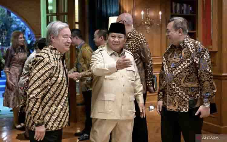 Prabowo dan Sekjen PBB Bahas Palestina hingga Reformasi Sistem Multilateral