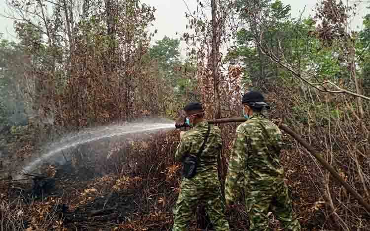 Titik Api di Tanjung Taruna Pulang Pisau Masih Ditangani