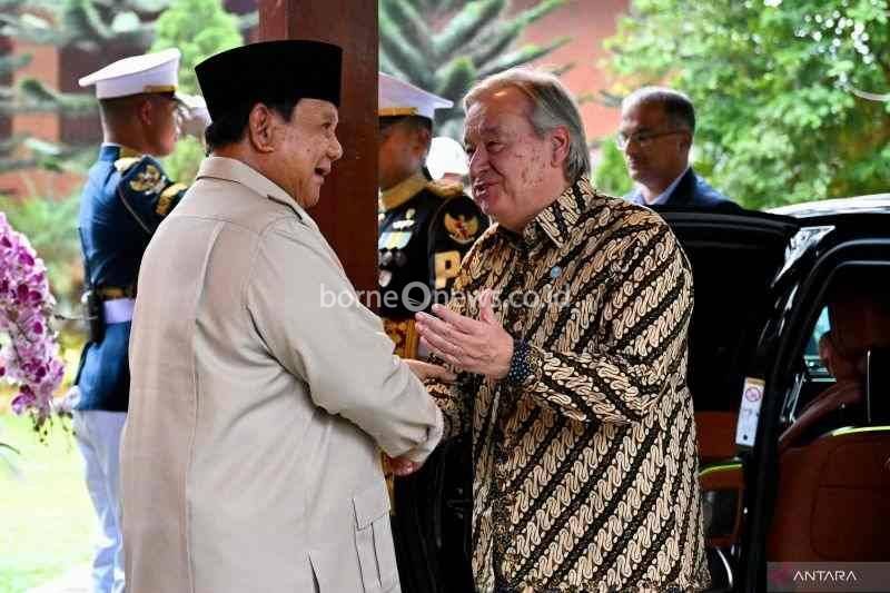 Sekjen PBB Antonio Guterres Bermalam di Hambalang Usai Bertemu Prabowo