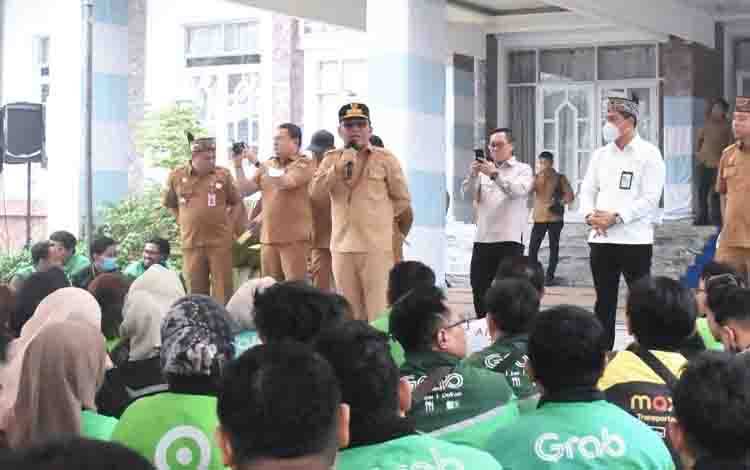 Agustiar Sabran Harap Bantuan Pangan Bisa Ringankan Beban Keluarga Pengemudi Ojol