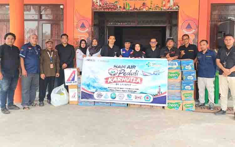 Sebulan Penerbangan Lumpuh Total, Nam Air Sampit Bergerak Bantu Satgas Karhutla