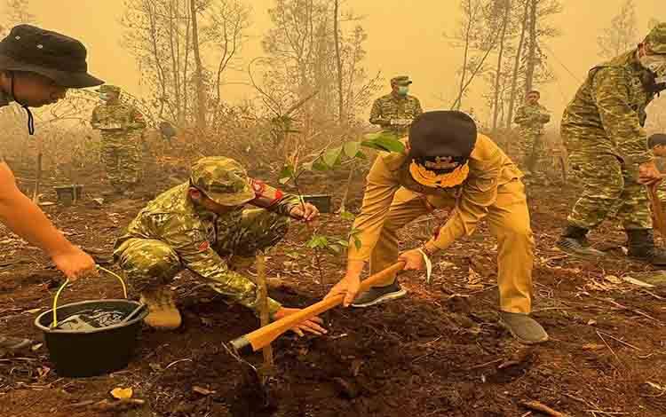Gubernur Agustiar Sabran Dorong Pemulihan Lingkungan di Kawasan Terdampak Karhutla