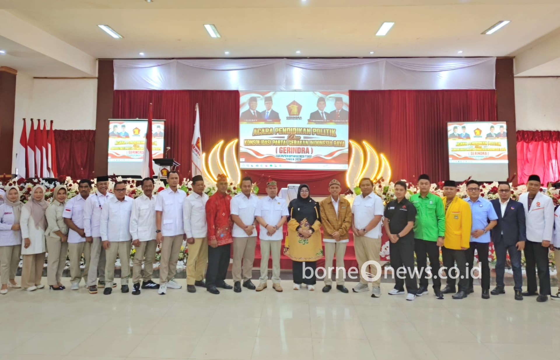 Wabup Irawati menghadiri kegiatan pendidikan politik dan konsolidasi Partai Gerindra Kotim, Sabtu, 31 Oktober 2026.