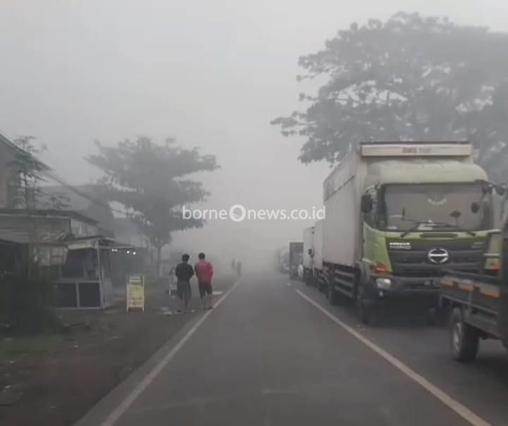 Kabut Asap Kembali Tebal di Kuala Kapuas Meski Hujan Mengguyur