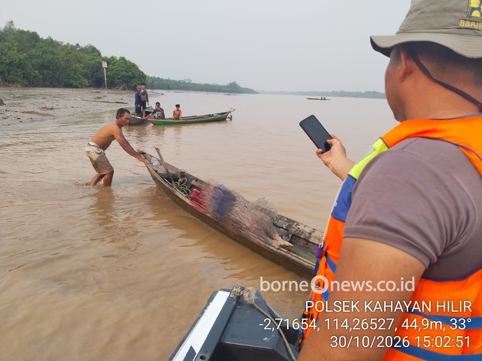 Pria 38 Tahun di Pulpis Ditemukan Meninggal di Tepian DAS Kahayan Usai Dilaporkan Hilang