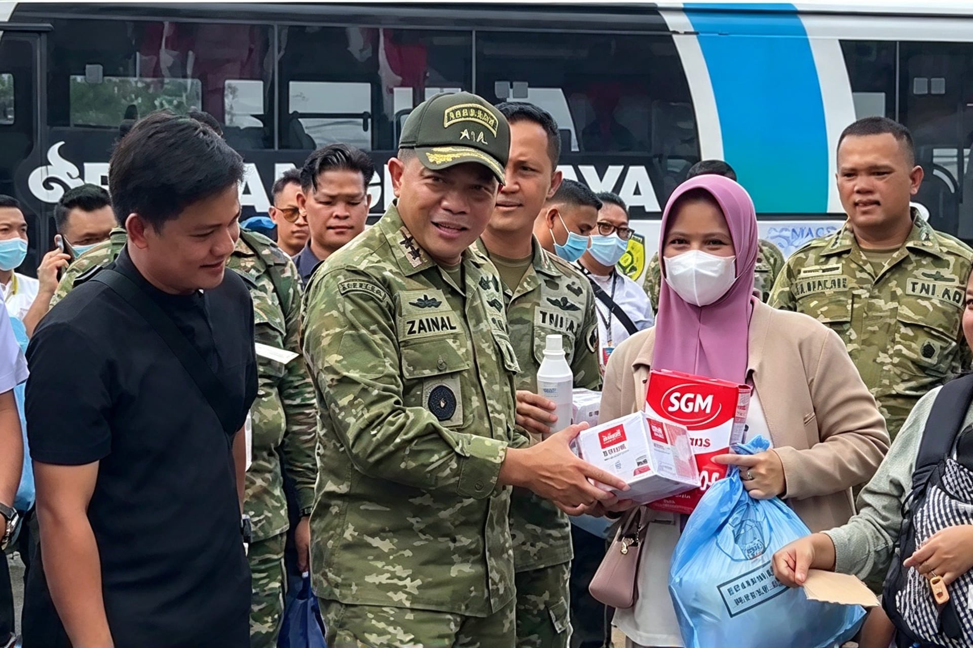 Kodam XXII/Tambun Bungai Salurkan Bantuan Presiden untuk Masyarakat Terdampak Karhutla Palangka Raya