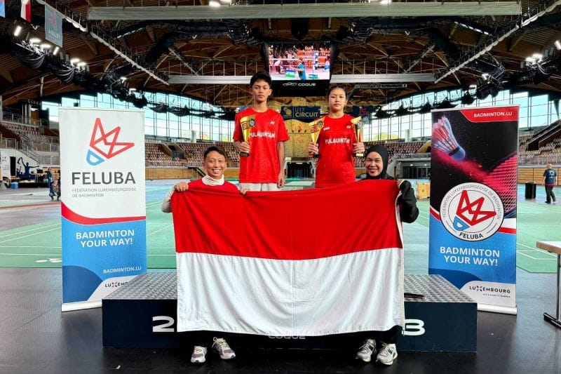 Indonesia Raih 2 Gelar Turnamen Bulu Tangkis U-17 di Luksemburg