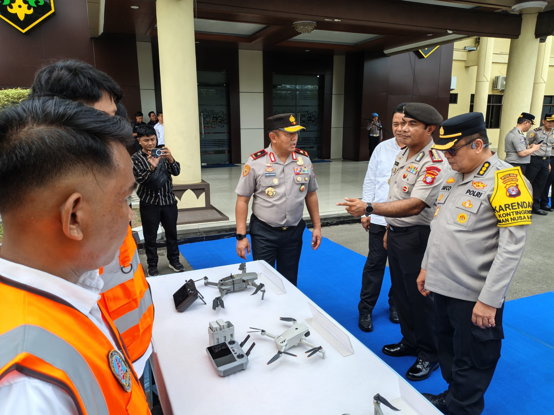 16 Drone Polda Kalteng Diterjunkan Patroli Udara Cegah dan Deteksi Karhutla