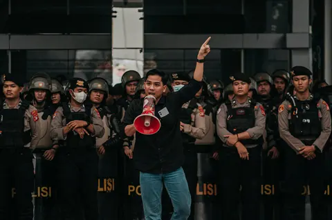 Dokumentasi Mahasiswa Demo Kantor Gubernur Kalimantan Tengah, foto 7