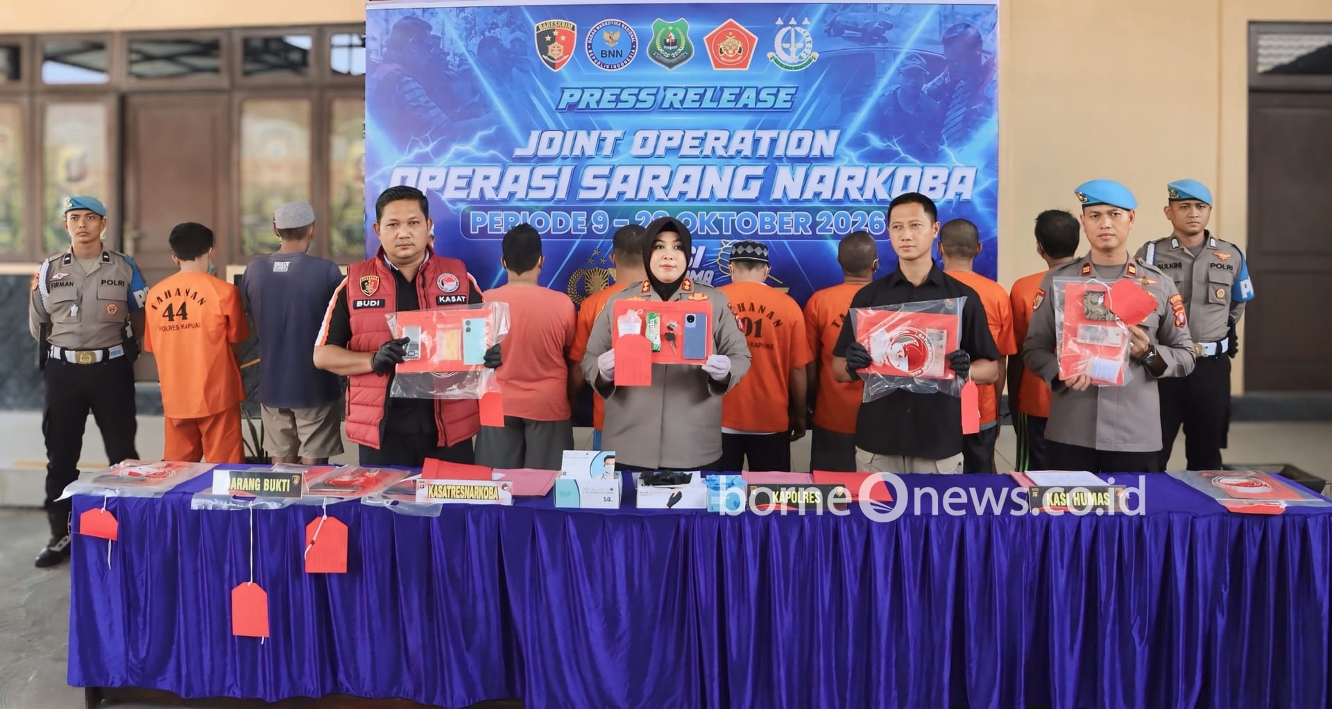 266 Gram Sabu Disita Polres Kapuas Selama Oktober 2026