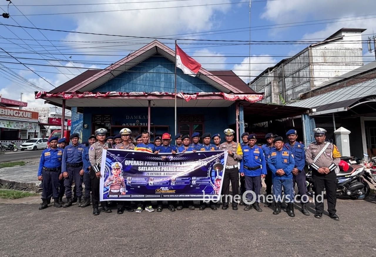 Operasi Patuh Telabang 2026, Satlantas Polres Seruyan Edukasi Anggota Damkar
