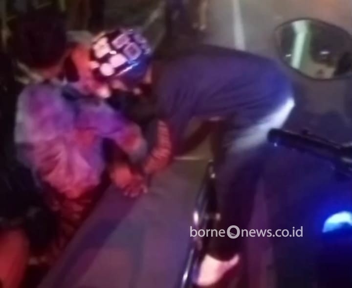 Alami Laka Tunggal di Tambun Bungai Kapuas, Pemotor Dilarikan ke RS